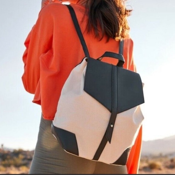 Deux Lux Mini Backpack Canvas and Vegan Leather - Picture 1 of 10